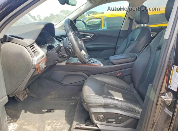 WA1LHAF76JD016840 2018 AUDI Q7 Black Widok wnętrza z przodu