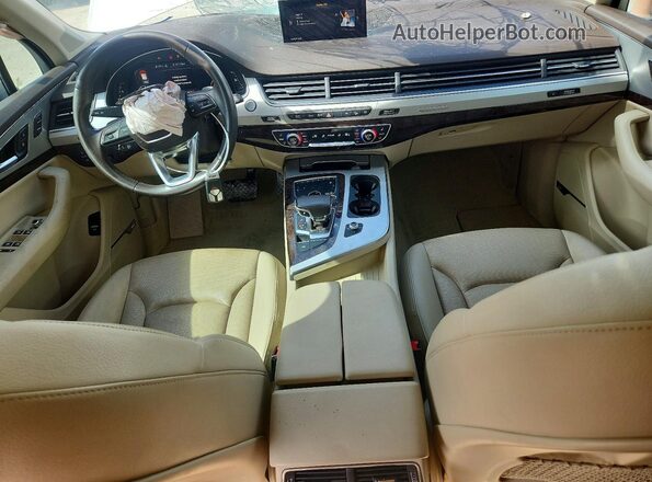 WA1LHAF78KD034337 2019 AUDI Q7 White წინა პანელის ხედი