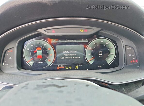 WA1LXAF76MD023293 2021 AUDI Q7 Gray Вид щитка приладів