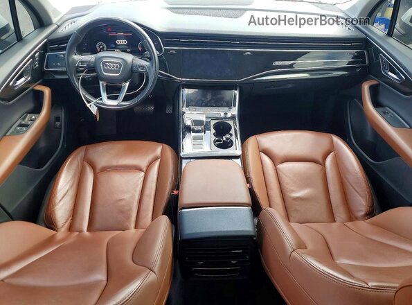 WA1LXAF7XMD014161 2021 AUDI Q7 White Widok deski rozdzielczej