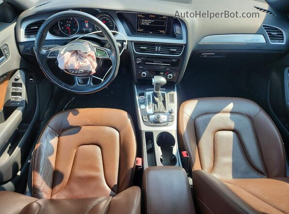 WA1UFAFL6GA014538 2016 AUDI A4 White Dashboard view
