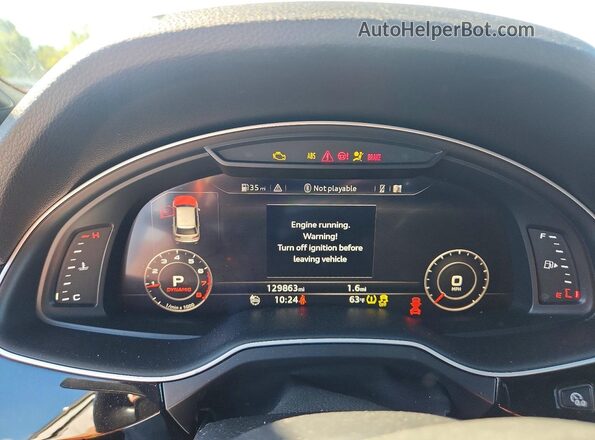 WA1VAAF71HD043774 2017 AUDI Q7 White Vista del cuadro de instrumentos