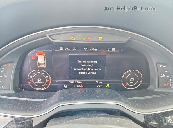 WA1VAAF74HD058334 2017 AUDI Q7 Black Instrument cluster view