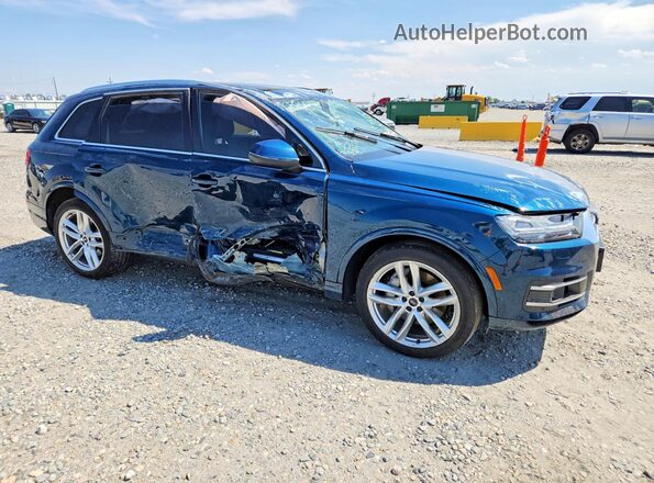 WA1VAAF78JD052378 2018 AUDI Q7 Blue Delantero derecho