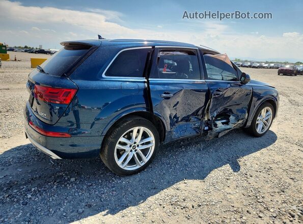 WA1VAAF78JD052378 2018 AUDI Q7 Blue Trasero derecho