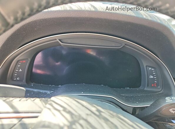 WA1VAAF78JD052378 2018 AUDI Q7 Blue Vista del cuadro de instrumentos