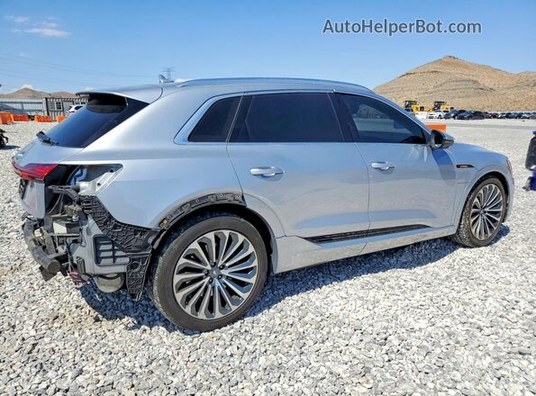WA1VAAGE4KB020182 2019 AUDI E-TRON Серебряный Задняя правая четверть