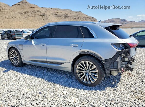 WA1VAAGE4KB020182 2019 AUDI E-TRON Серебряный Задняя левая четверть