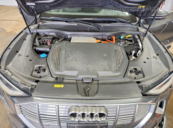 WA1VAAGE9KB007489 2019 AUDI E-TRON Silver Engine compartment view
