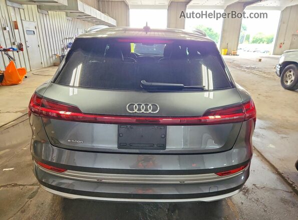 WA1VAAGE9KB007489 2019 AUDI E-TRON Silver Rear view