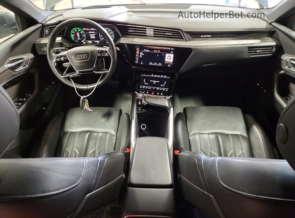WA1VAAGE9KB007489 2019 AUDI E-TRON Silver Dashboard view