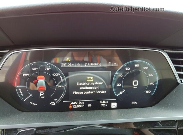 WA1VABGE3KB009955 2019 AUDI E-TRON Red Սարքավորումների վահանակի տեսք