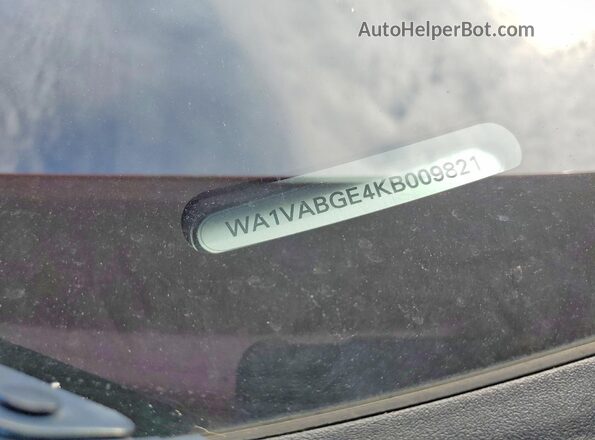 WA1VABGE4KB009821 2019 AUDI E-TRON Красный Вид подкапотного пространства