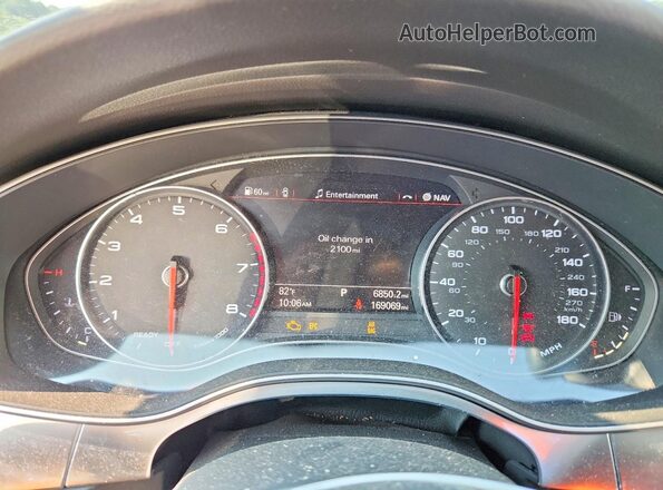 WAU2GAFC4GN067089 2016 AUDI A7 Black Вид щитка приладів