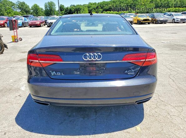 WAU43AFD4HN003780 2017 AUDI A8 Black უკანა ხედი