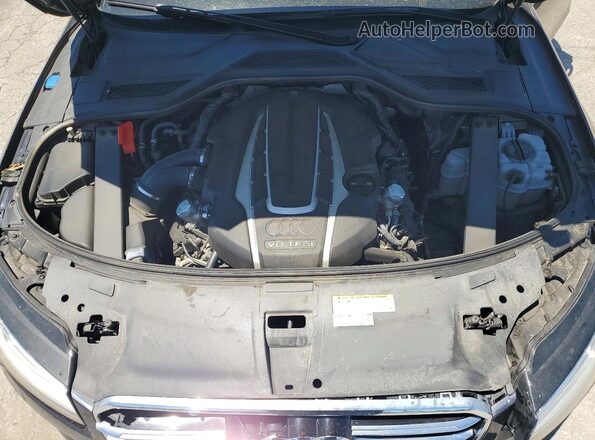 WAU43AFD4HN003780 2017 AUDI A8 Black უკანა სალონის ხედი