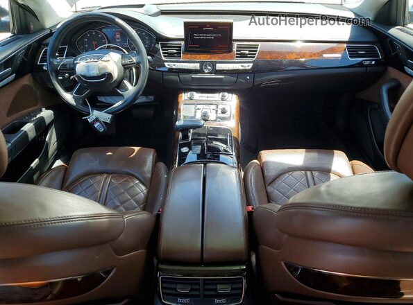 WAU43AFD4HN003780 2017 AUDI A8 Black წინა პანელის ხედი