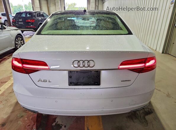 WAU44AFD6HN018052 2017 AUDI A8 White უკანა ხედი