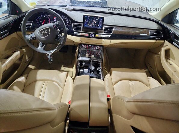 WAU44AFD6HN018052 2017 AUDI A8 White წინა პანელის ხედი