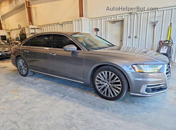 WAU8DAF85KN019138 2019 AUDI A8 Gray Передня права чверть