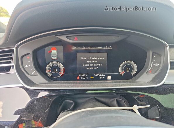 WAU8DAF8XKN019037 2019 AUDI A8 Черный Вид щитка приборов