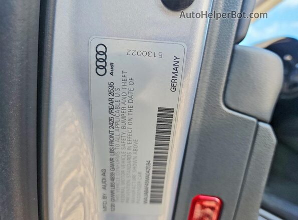 WAUABAF45MA042594 2021 AUDI A4 Серебряный Вид подкапотного пространства