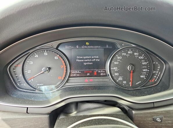 WAUABAF45MA042594 2021 AUDI A4 Серебряный Вид щитка приборов