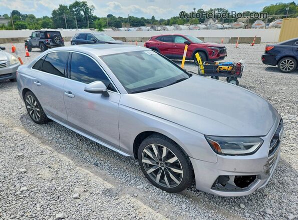 WAUABAF45MA042594 2021 AUDI A4 Серебряный Передняя правая четверть