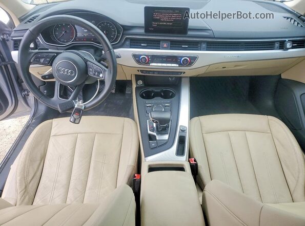 WAUANAF42HN024429 2017 AUDI A4 Серебряный Вид панели приборов
