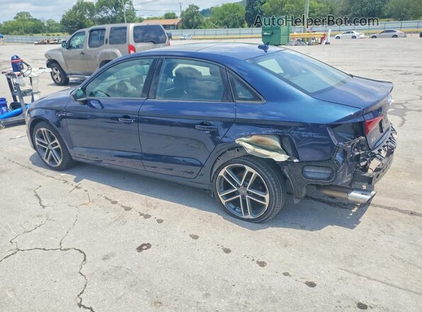 WAUAUGFF9J1009544 2018 AUDI A3 Blue Задня ліва чверть