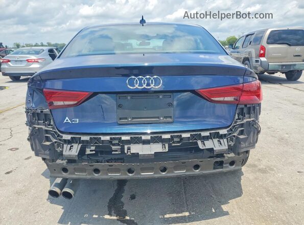 WAUAUGFF9J1009544 2018 AUDI A3 Blue Вид ззаду
