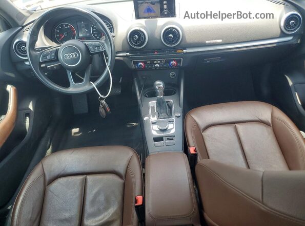 WAUAUGFF9J1009544 2018 AUDI A3 Blue Вид панелі приладів