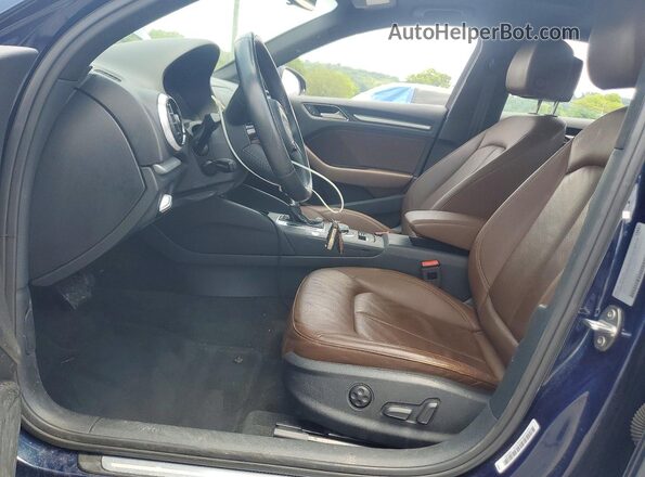 WAUAUGFF9J1009544 2018 AUDI A3 Blue Вид салону спереду