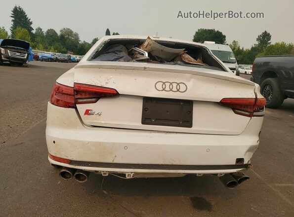 WAUB4AF43JA002427 2018 AUDI S4 White Vista trasera