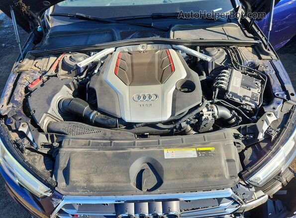 WAUB4AF47JA002351 2018 AUDI S4 Blue Вид задньої частини салону