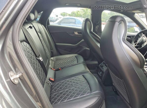 WAUB4AF4XJA003929 2018 AUDI S4 Gray უკანა სავარძლების ხედი