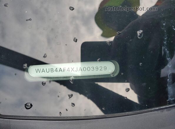 WAUB4AF4XJA003929 2018 AUDI S4 Gray ძრავის განყოფილების ხედი