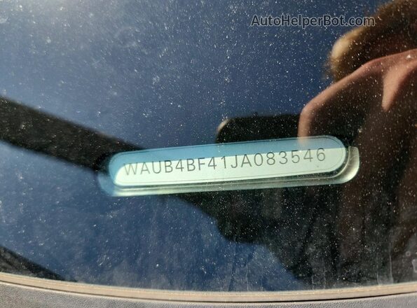 WAUB4BF41JA083546 2018 AUDI S4 Gray Вид підкапотного простору