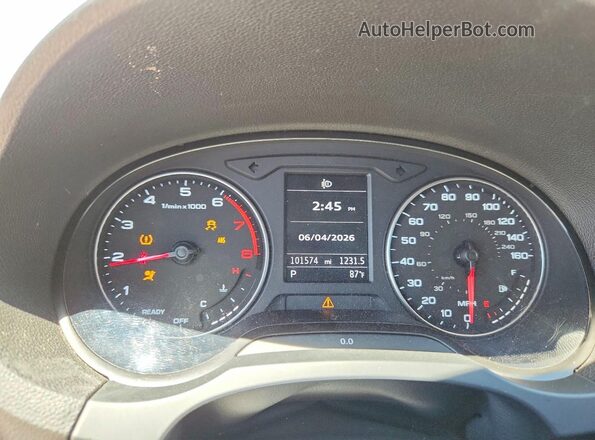 WAUB8GFF1G1051238 2016 AUDI A3 Silver Instrument cluster view