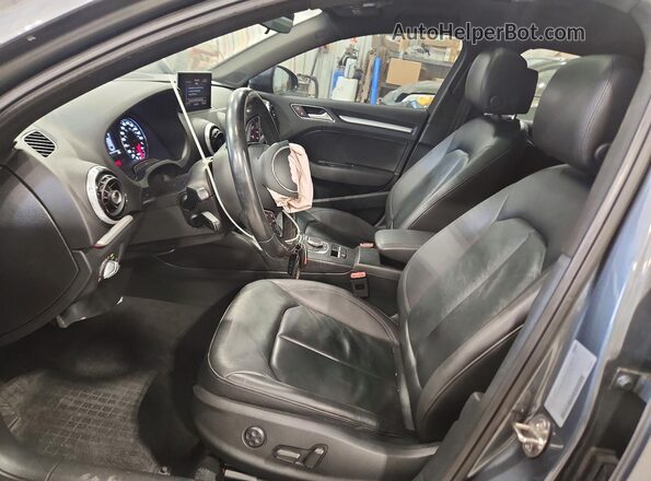 WAUB8GFF8G1052144 2016 AUDI A3 Gray წინა სალონის ხედი