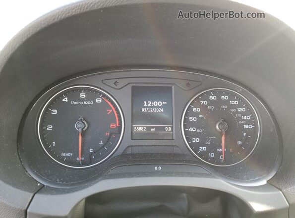 WAUB8GFFXH1056472 2017 AUDI A3 Gray Vista del cuadro de instrumentos