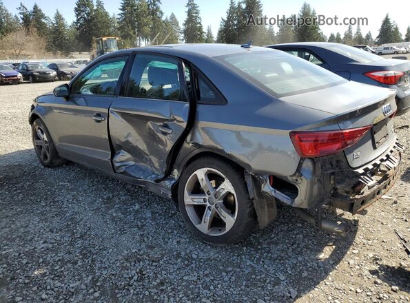 WAUB8GFFXH1056472 2017 AUDI A3 Gray Trasero izquierdo