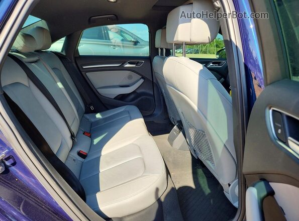 WAUB8GFFXJ1014440 2018 AUDI A3 Blue Вид задніх сидінь