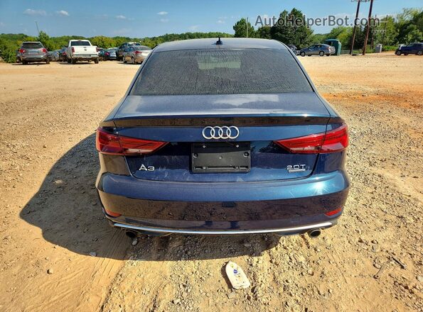 WAUB8GFFXJ1014440 2018 AUDI A3 Blue Вид ззаду