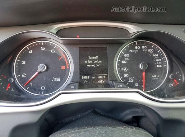 WAUBFAFL0GN013159 2016 AUDI A4 Black Instrument cluster view