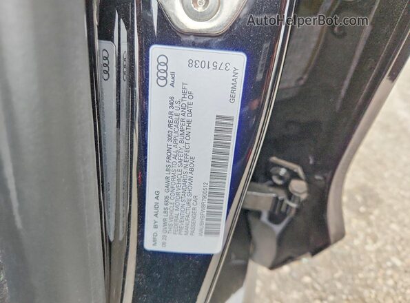 WAUBHBFW8R7900512 2024 AUDI RS Black VIN კოდის სტიკერის ხედი