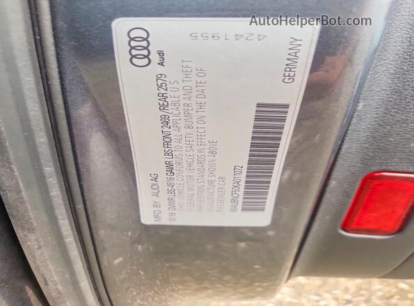 WAUBNCF50KA011072 2019 AUDI A5 Gray Widok komory silnika