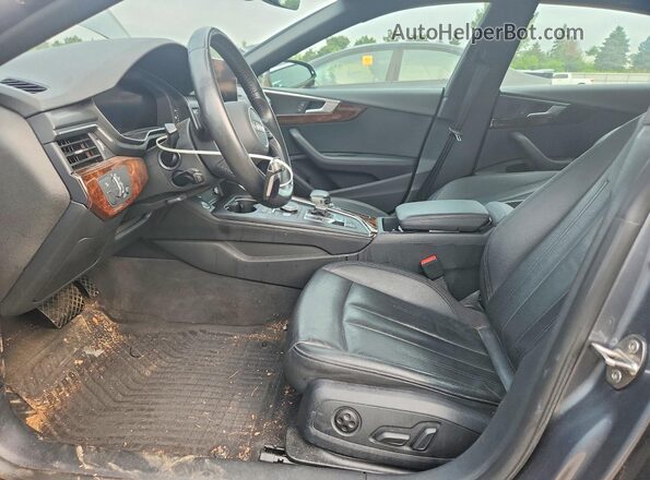 WAUBNCF50KA011072 2019 AUDI A5 Gray Widok wnętrza z przodu