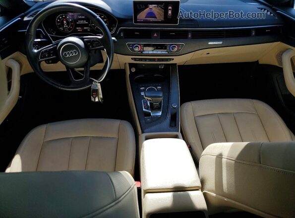 WAUBNCF54KA045323 2019 AUDI A5 White Widok deski rozdzielczej