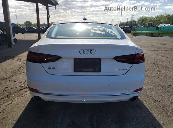 WAUBNCF54KA045323 2019 AUDI A5 White Widok z tyłu